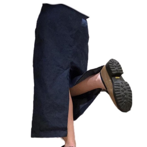 Vintage Howard Wolf Size 8 Denim Maxi Cowgirl Skirt - Picture 2 of 3